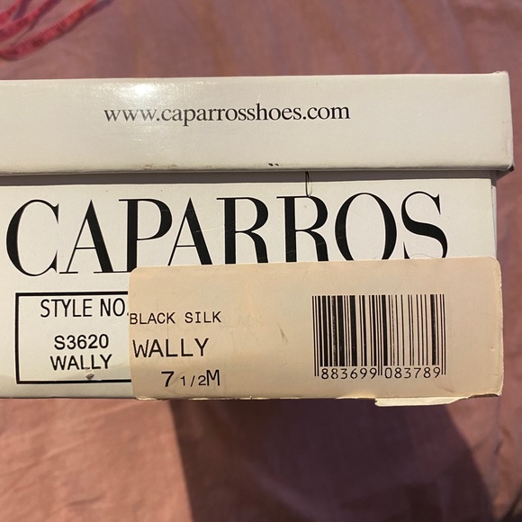 Vintage Black silk strap heels 80’s - Picture 8 of 8